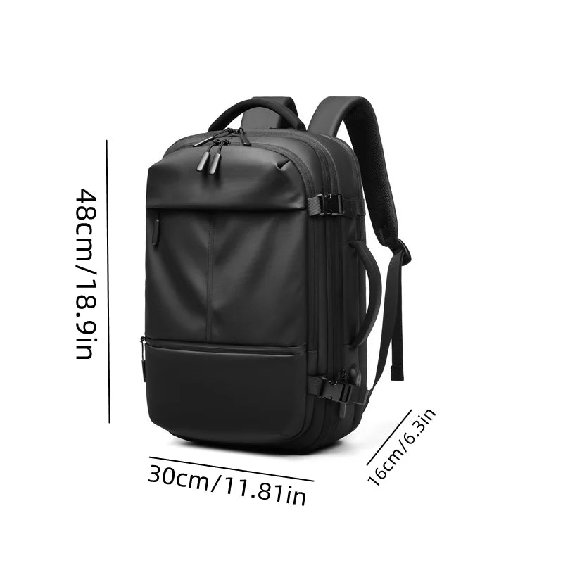 XOKY Großer Reiserucksack Business 17,3-Zoll-Laptop Erweiterbarer Rucksack mit Diebstahlsicherung 2303