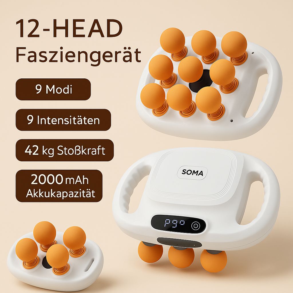SOMA - 12 Faszienkopf- Massagegerät
