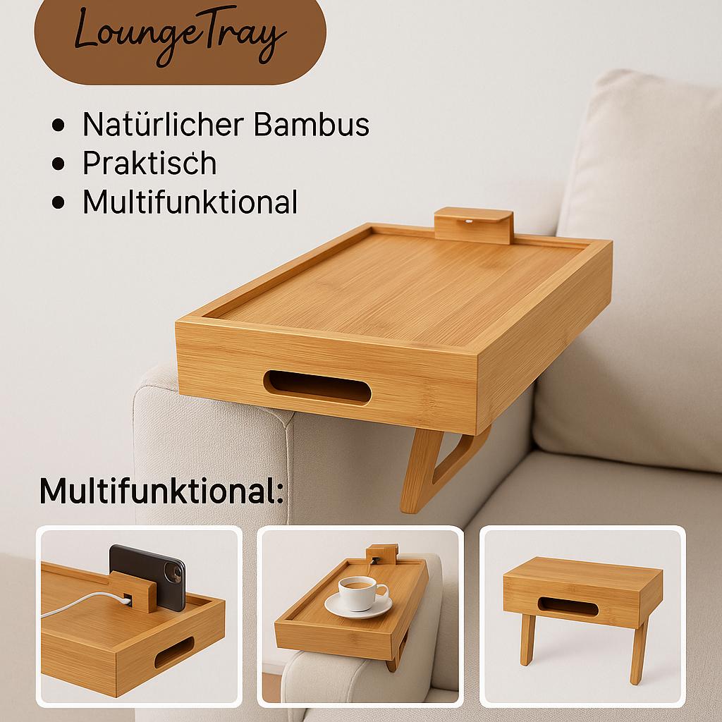 Lounge Tray - Couchtablett aus Bambus