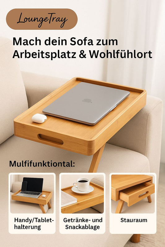 Lounge Tray - Couchtablett aus Bambus