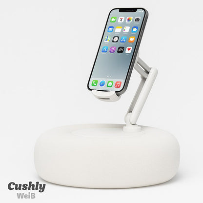 Cushly - Plüsch Kissen Telefon/Tablet Halterung