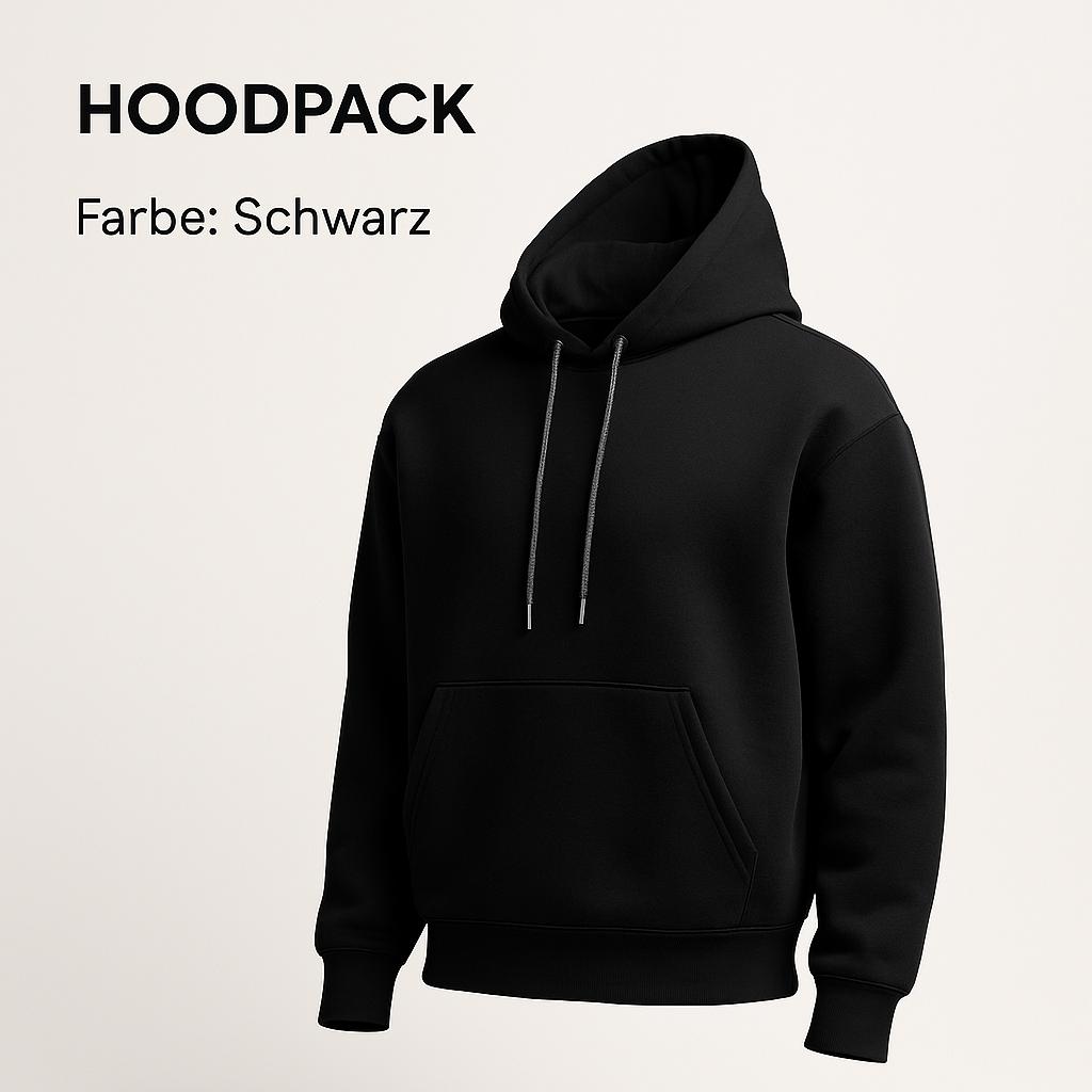 HOODPACK - der Hoodie mit integriertem Rucksack
