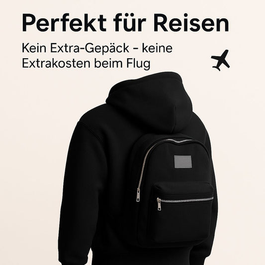 HOODPACK - der Hoodie mit integriertem Rucksack