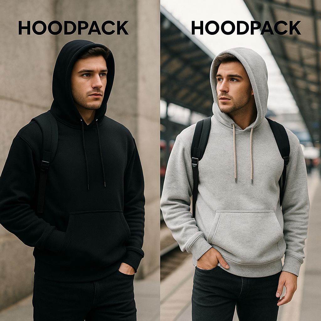 HOODPACK - der Hoodie mit integriertem Rucksack