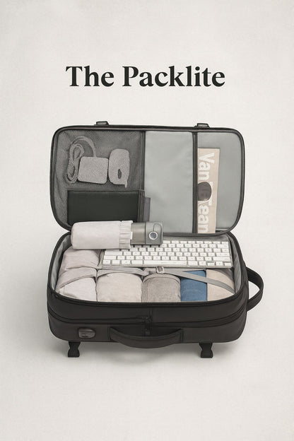 Packlite - Großer Reiserucksack Business 17,3-Zoll-Laptop Erweiterbarer Rucksack mit Diebstahlsicherung