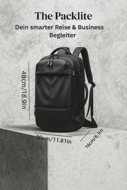 Packlite - Großer Reiserucksack Business 17,3-Zoll-Laptop Erweiterbarer Rucksack mit Diebstahlsicherung