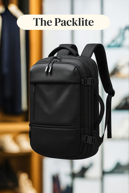 Packlite - Großer Reiserucksack Business 17,3-Zoll-Laptop Erweiterbarer Rucksack mit Diebstahlsicherung